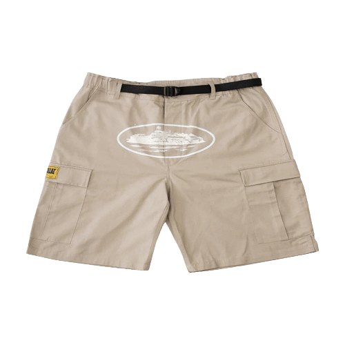 Corteiz Alcatraz Cargoshorts Beige