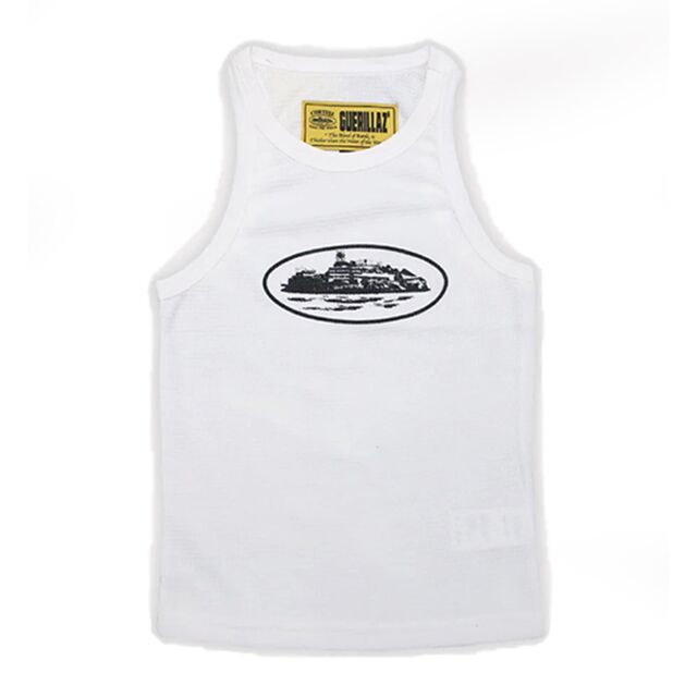 Weißes Corteiz-Tanktop